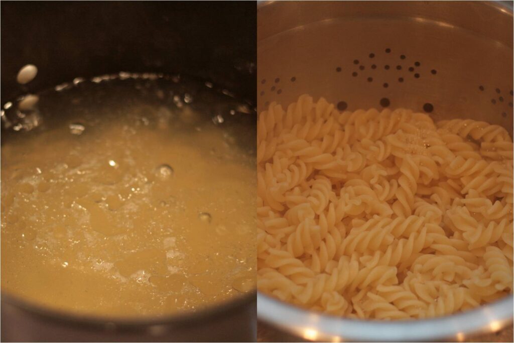 Olive This! Recipe Fusilli Pasta, Sausage and Roasted Asparagus with