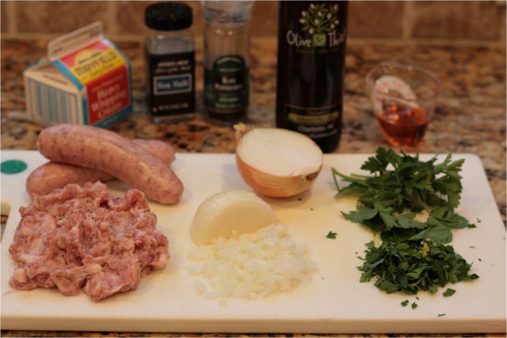 Olive This! Recipe Fusilli Pasta, Sausage and Roasted Asparagus with