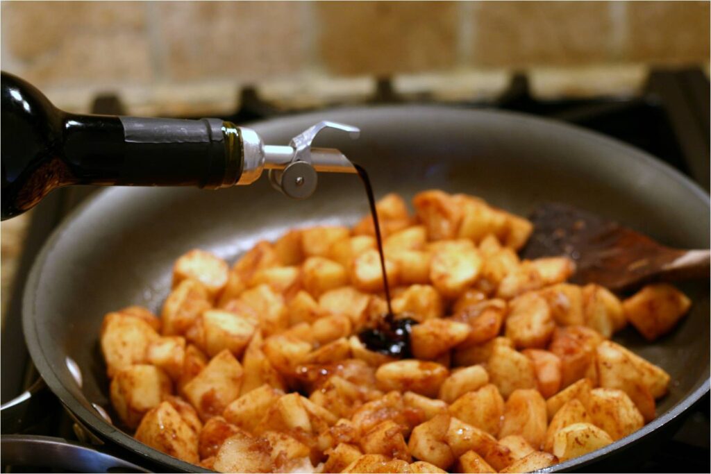 Add Balsamic to Apple Chunks