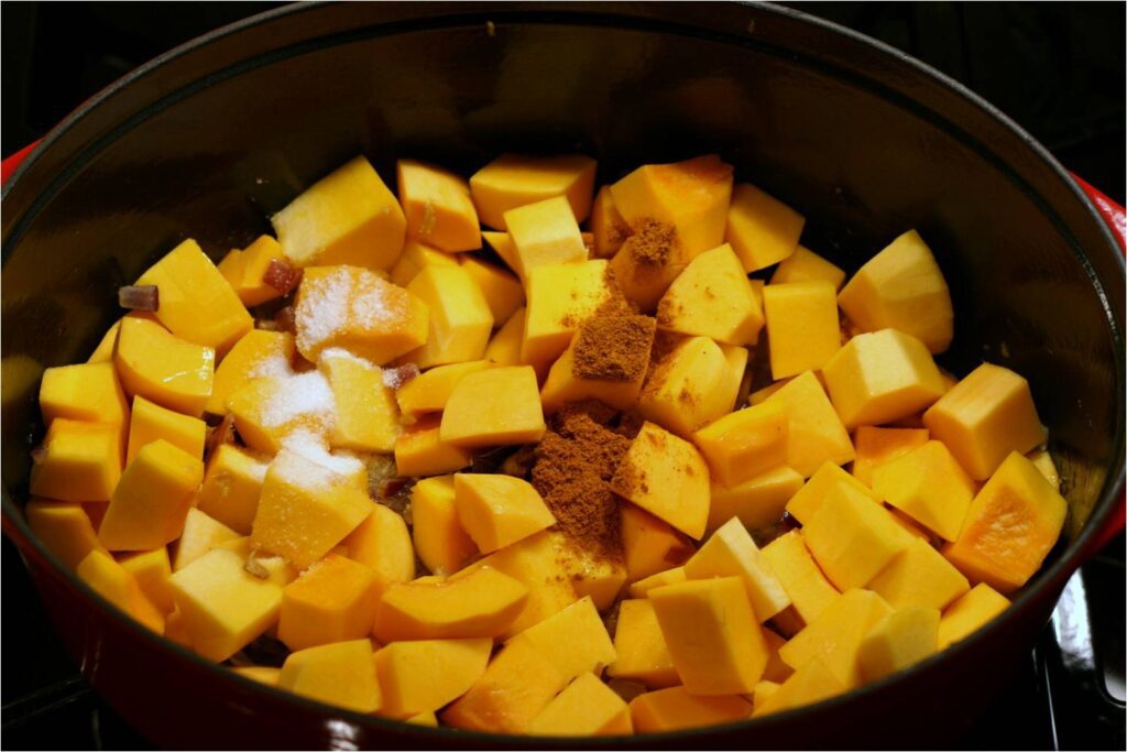 Add Butternut Squash to Soup Base