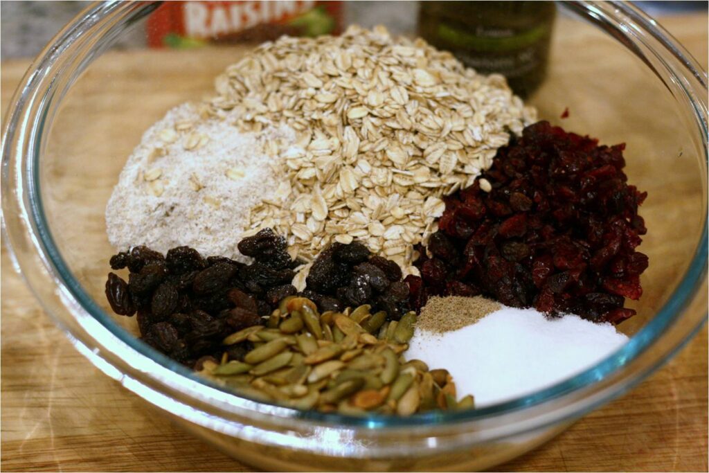 Add Dry Ingredients for Granola Bars