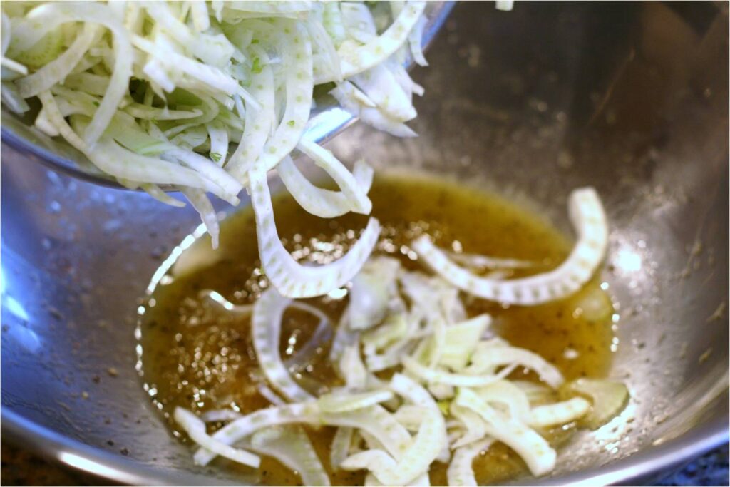 Add Sliced Fennel to Vinaigrette