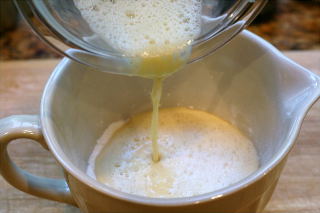 Add Wet Pancake Ingreds into Dry