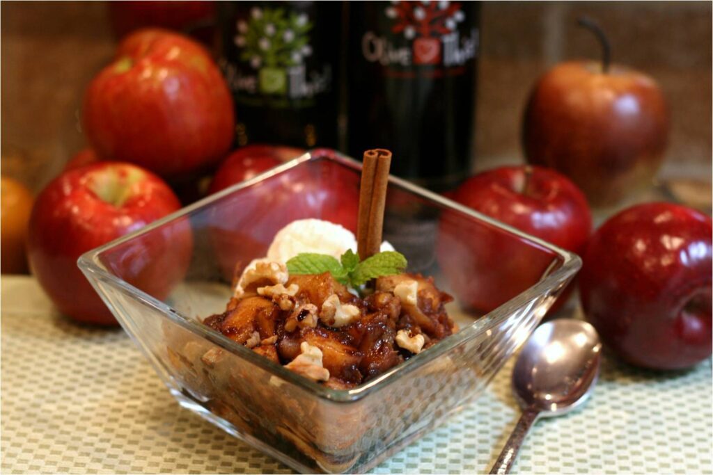 Apple Balsamic Chunks with Toasted Walnuts Feature
