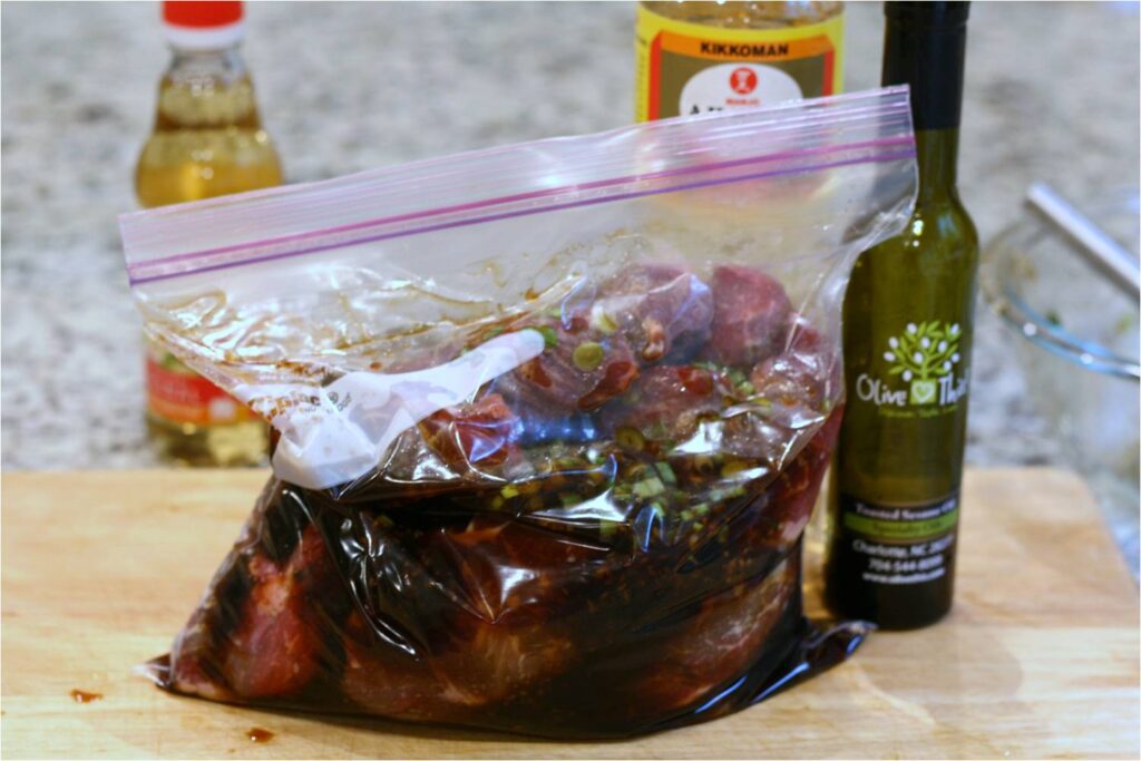 Asian-Sesame Short Ribs in Zipper-Locking Bag