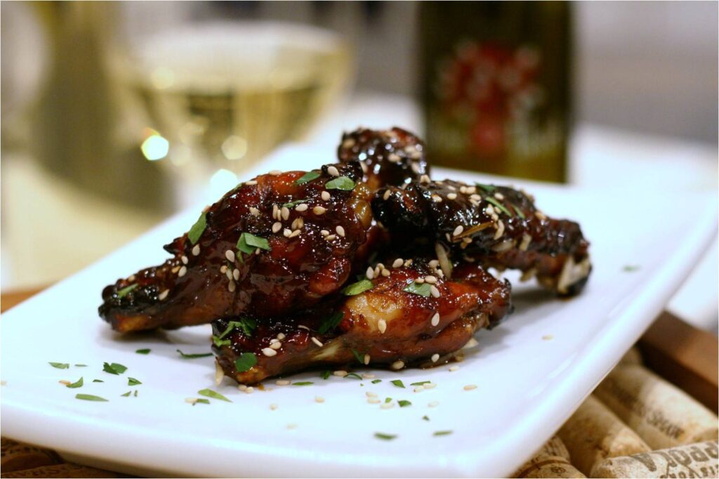 Balsamic Rosemary Glazed Chicken Wings Feature