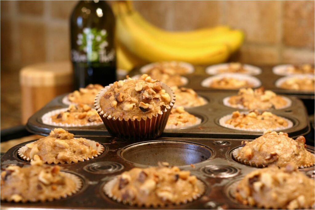 Banana Walnut Muffins Feature