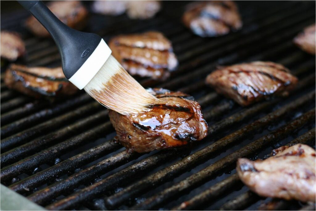 Baste Flank Cutlets with Teriyaki Glaze