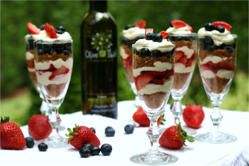 Berry Cheesecake Trifles Feature