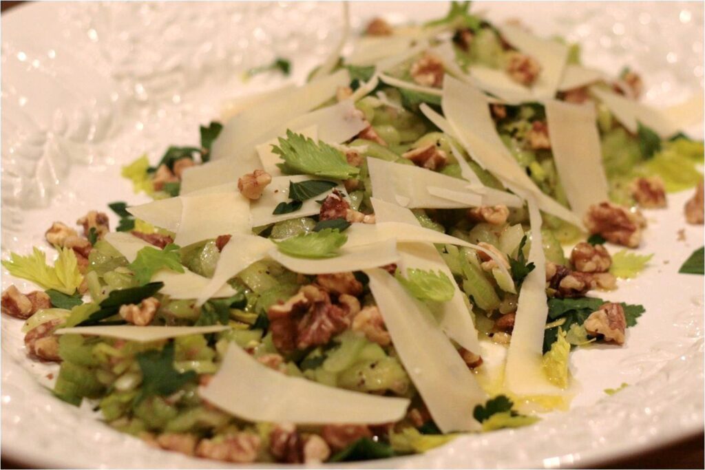 Celery and Parmesan Salad with Lemon Olive Oil Feature