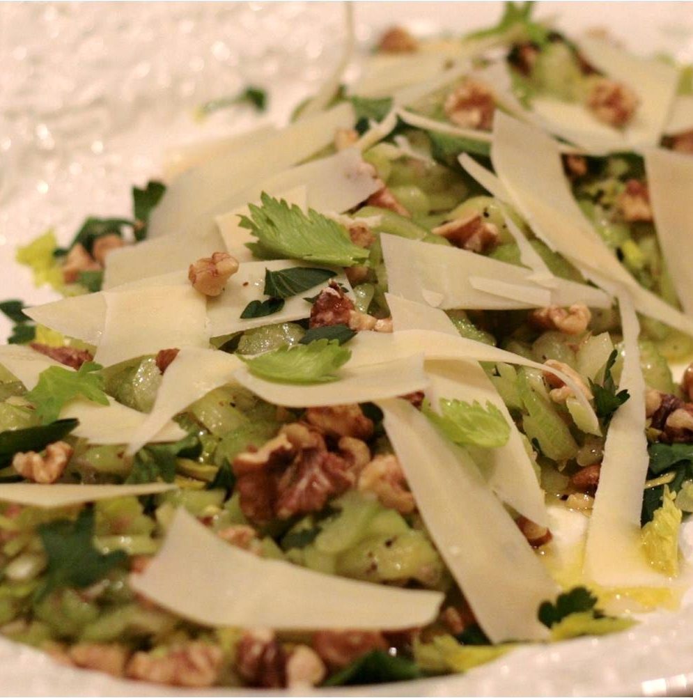 Celery &amp; Parmesan Salad with Lemon Olive Oil - Olive This!