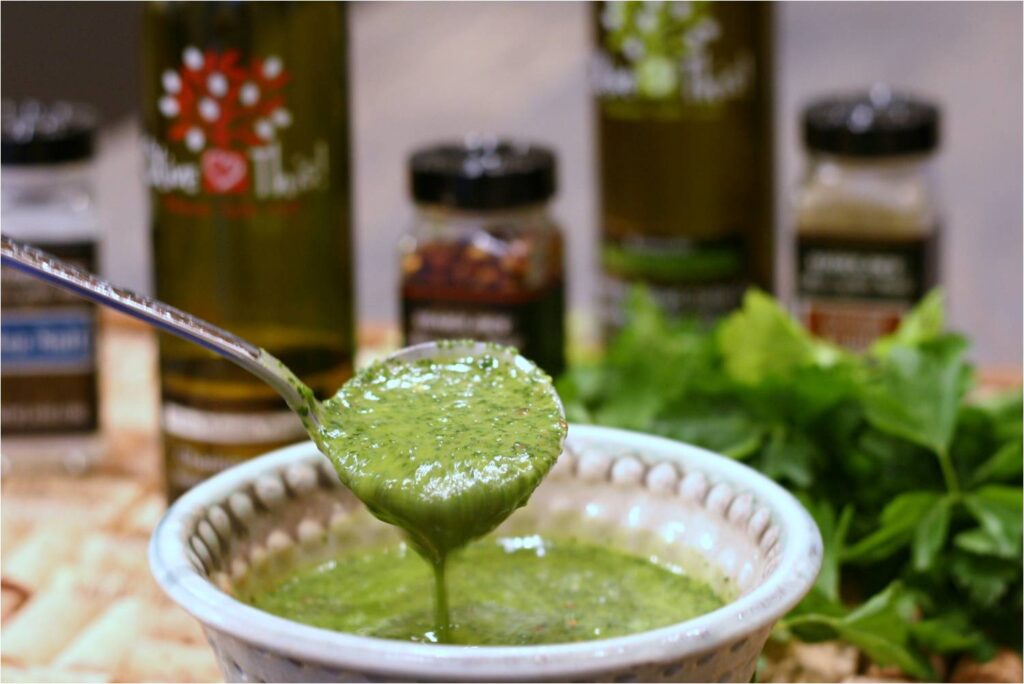 Chimichurri Sauce Serving