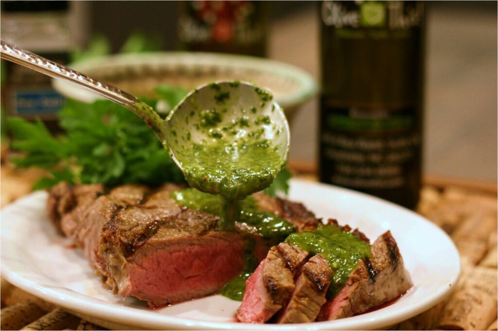 Chimichurri Sauce with Oregano Balsamic Feature