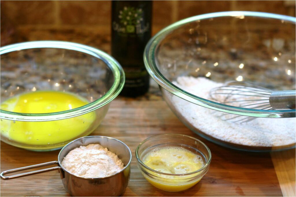 Cinnamon Rolls Dry and Wet Ingreds