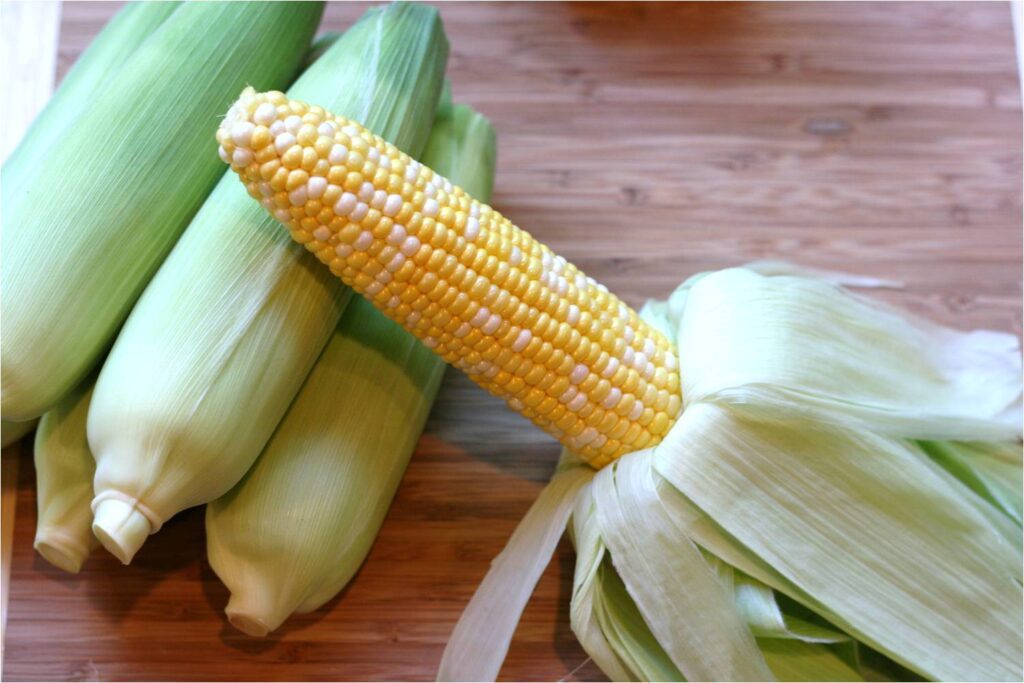 Cleaned Corn on Cob