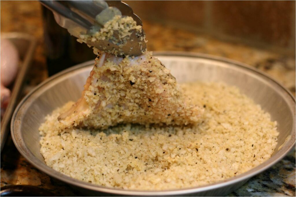 Coat Gremolata Chicken in Panko