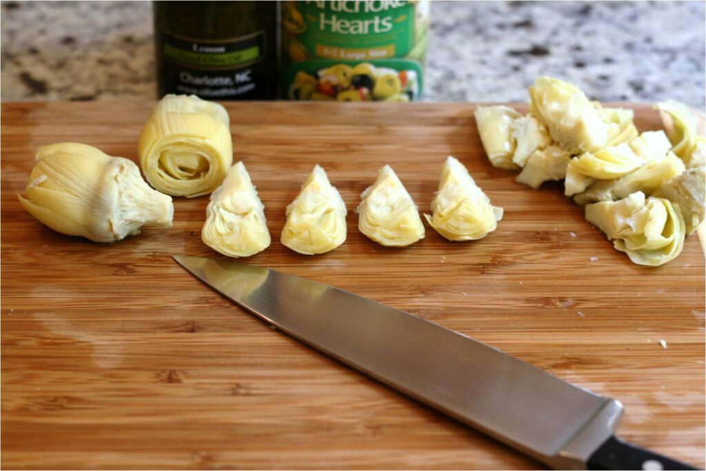 Cut Artichokes Into Quarters