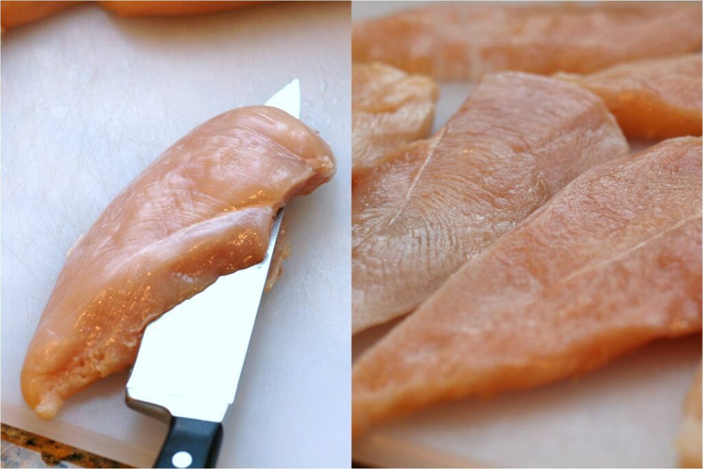Cut Chicken in Half Lengthwise Split
