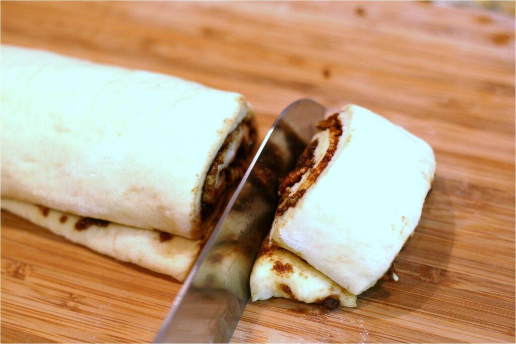 Cut Cinnamon Roll
