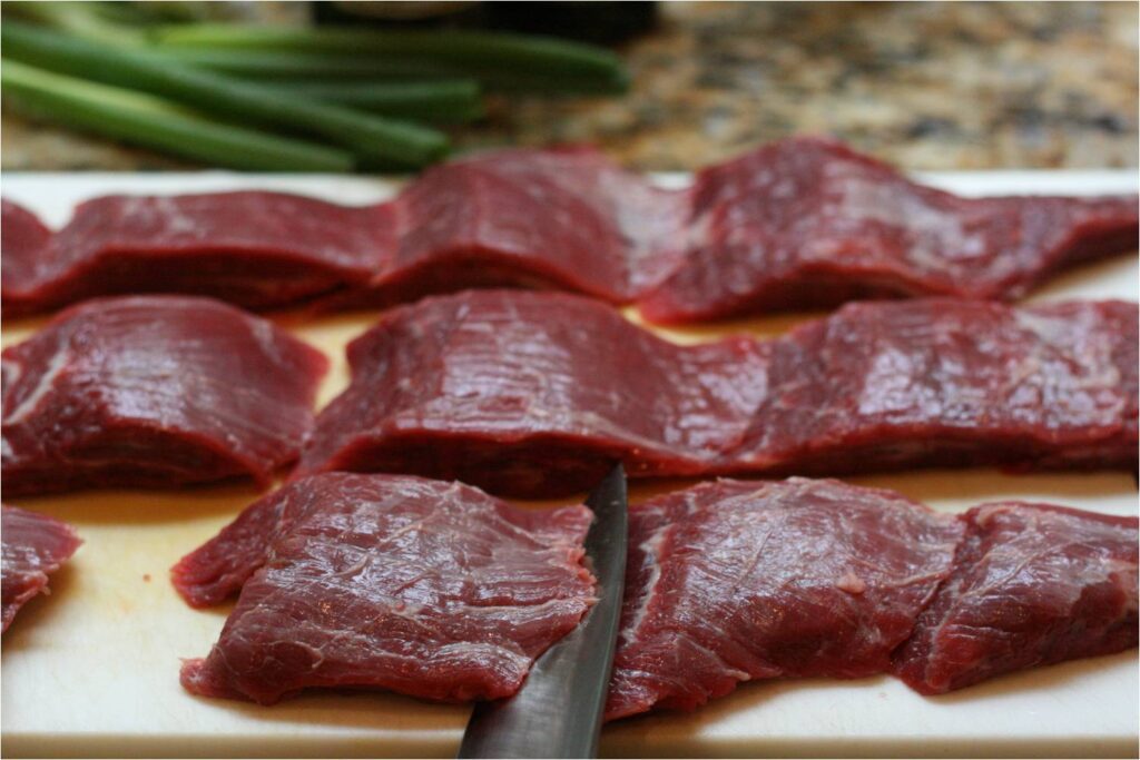Cut Flank Steak into Cutlets