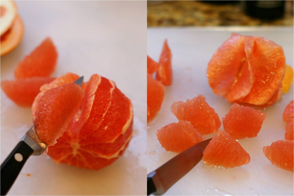 Cut Grapefruit segments