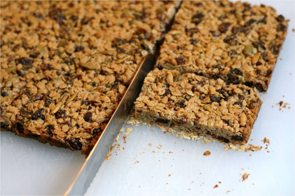 Cut Lemon Cardamom Granola Bars