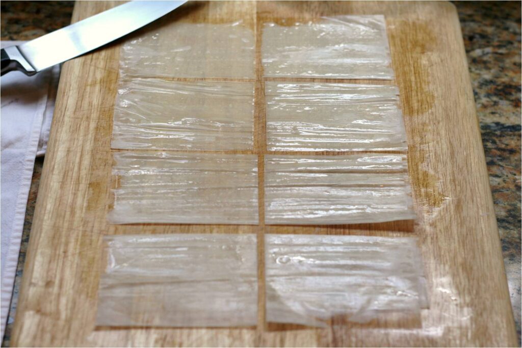 Cut Phyllo into Eigths