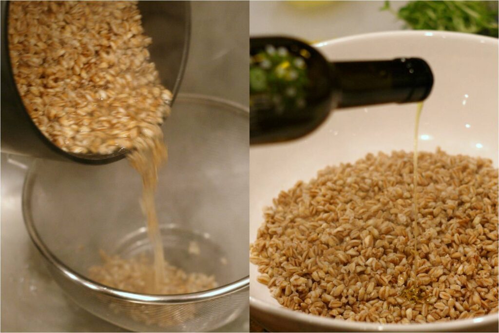 Drain and Drizzle Farro