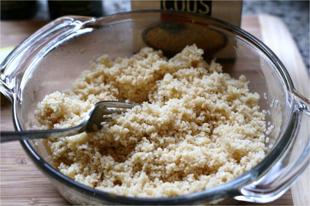 Fluff Couscous with a Fork