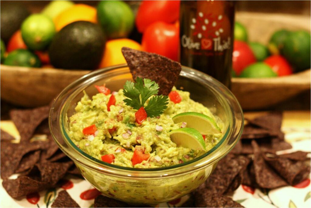 Fresh Guacamole with Jalapeno Balsamic Feature