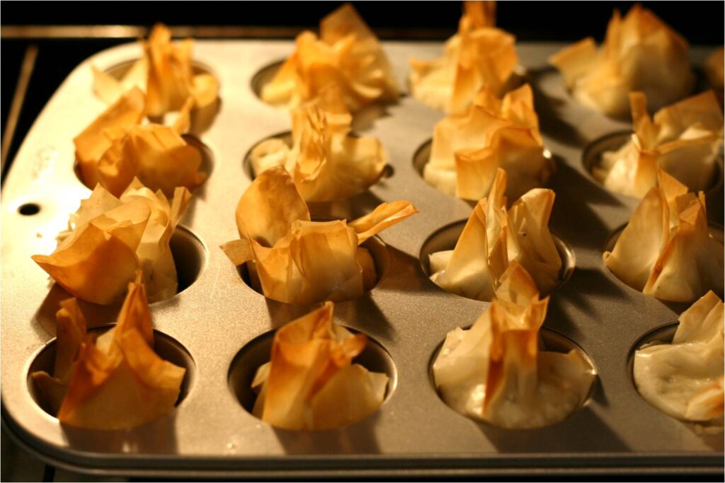 Goat Cheese Tarts from the Oven