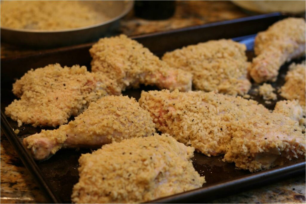 Gremolata Chicken Before Oven