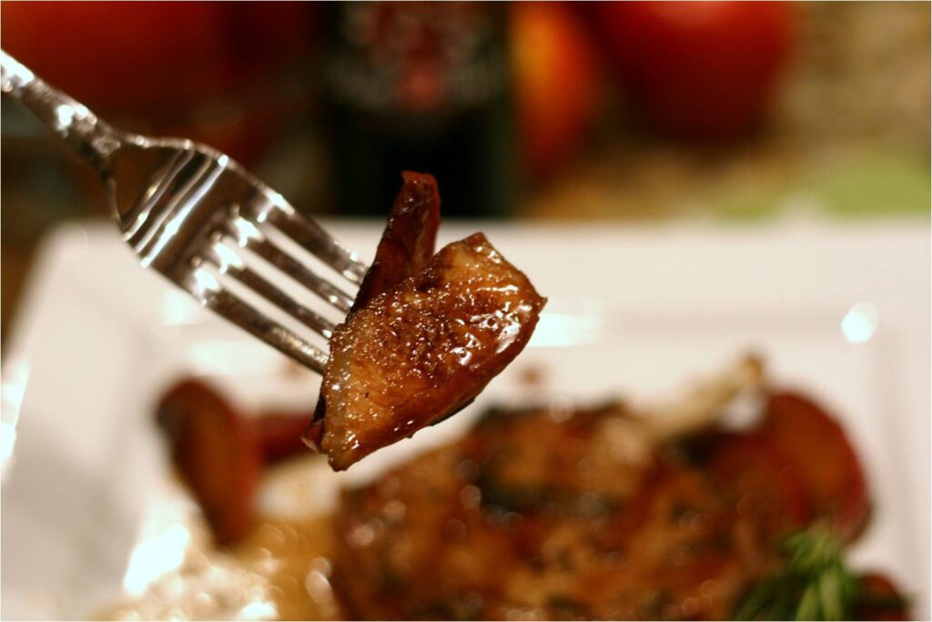 Grilled Pork Chops Bite