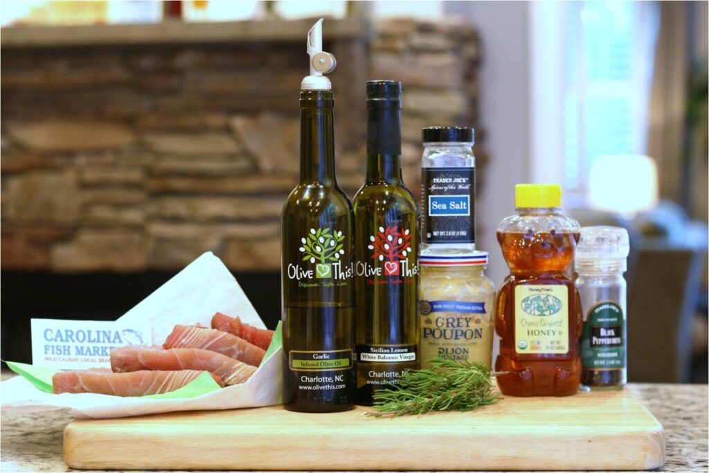 Grilled Tuna Steaks Lemon-Garlic Rosemary Glaze Ingredients