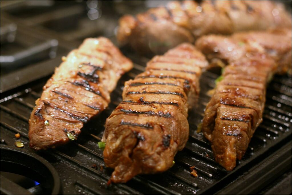 Grilling the Asian-Sesame Short Ribs