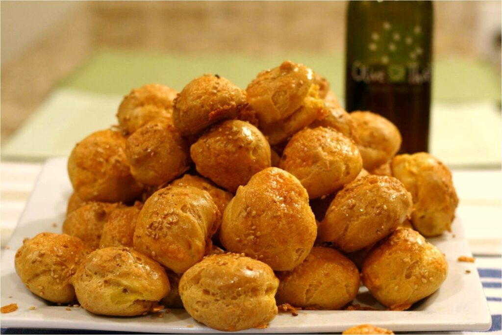 Cheese Puffs (Gougeres) -Baking a Moment