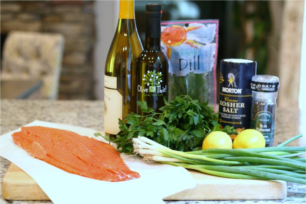 Herb Salmon Ingredients
