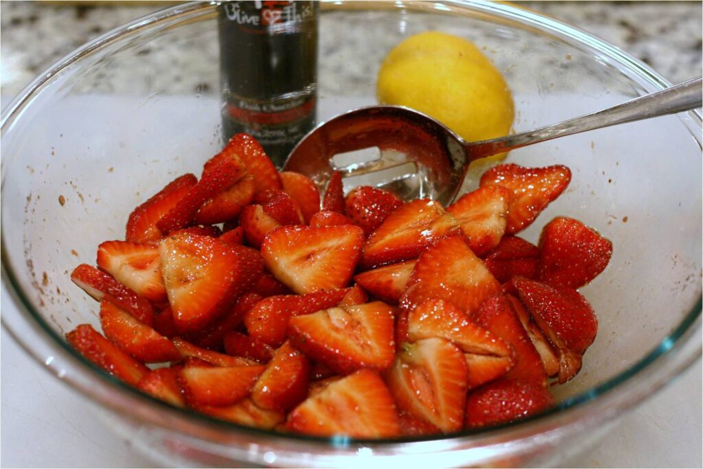 Infuse Sliced Strawberries