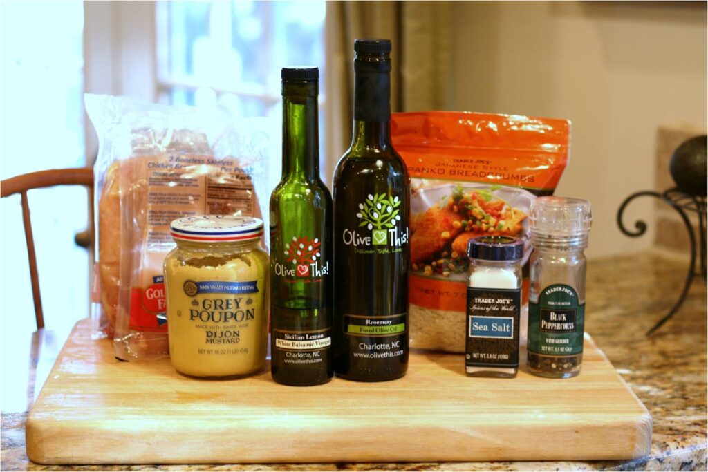 Lemon Balsamic-Dijon Chicken with a Rosemary Olive Oil Crust Ingredients