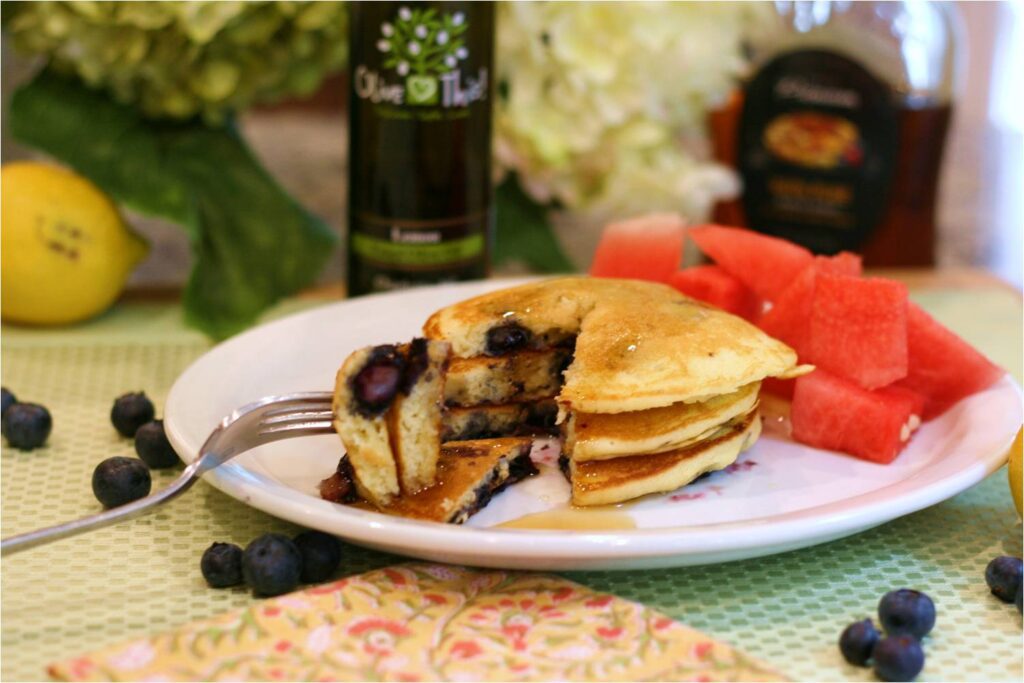 Lemon Blueberry Pancakes Feature