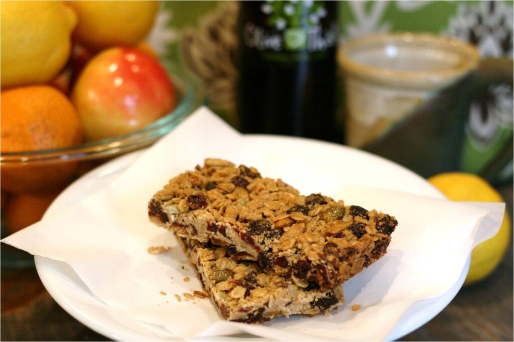 Lemon Cardamom Granola Bars Feature