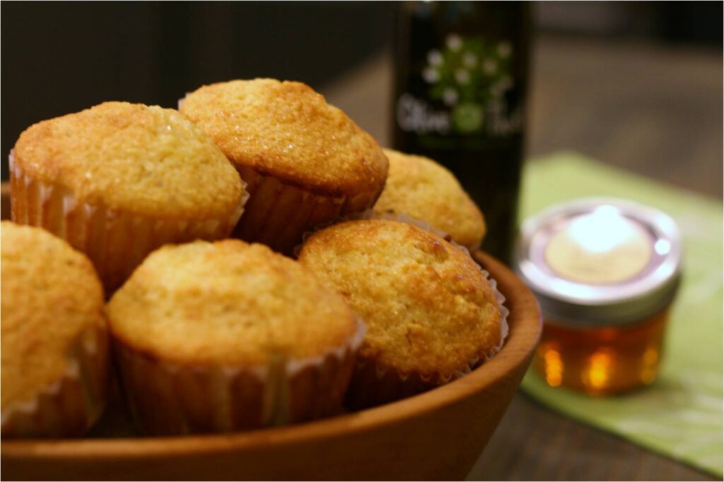 Lemon Olive Oil and Honey Muffins Feature