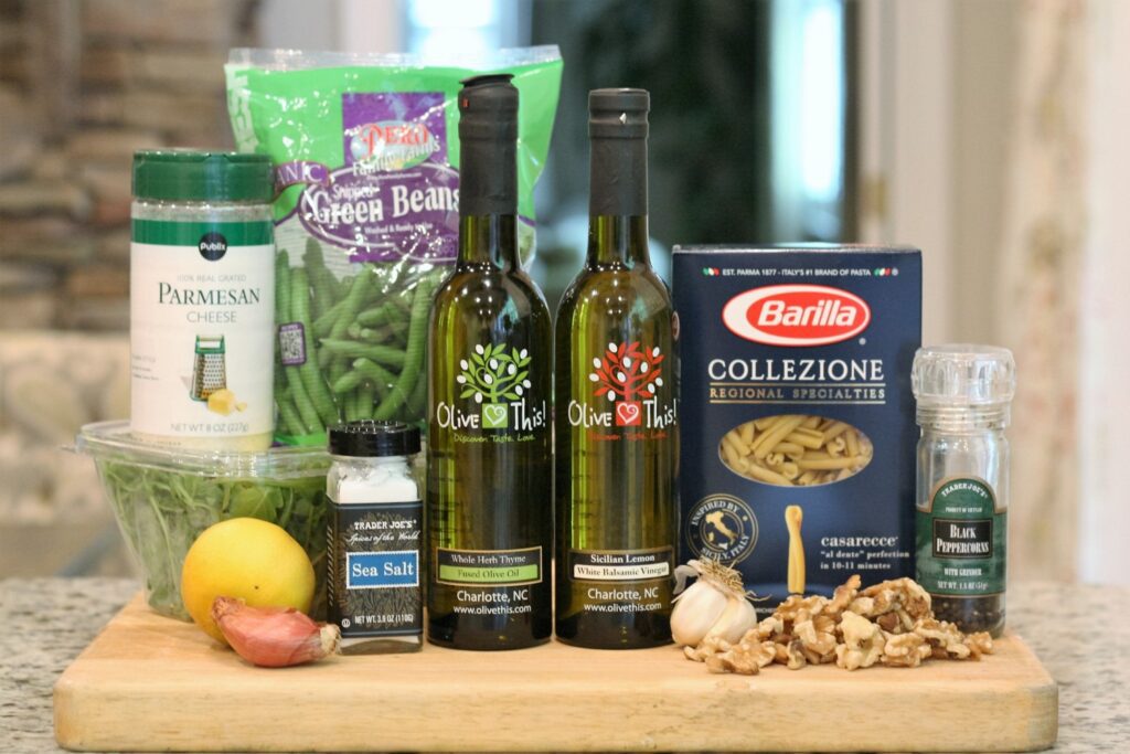 Lemony Green Bean Pasta Salad Ingredients