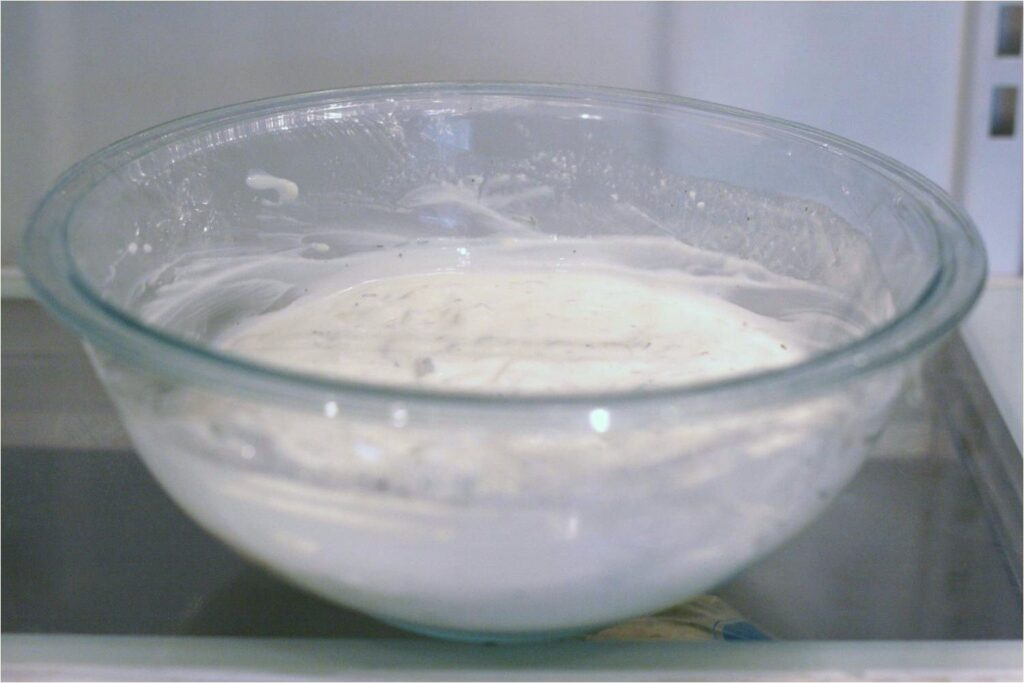 Let tzatziki refridgerate