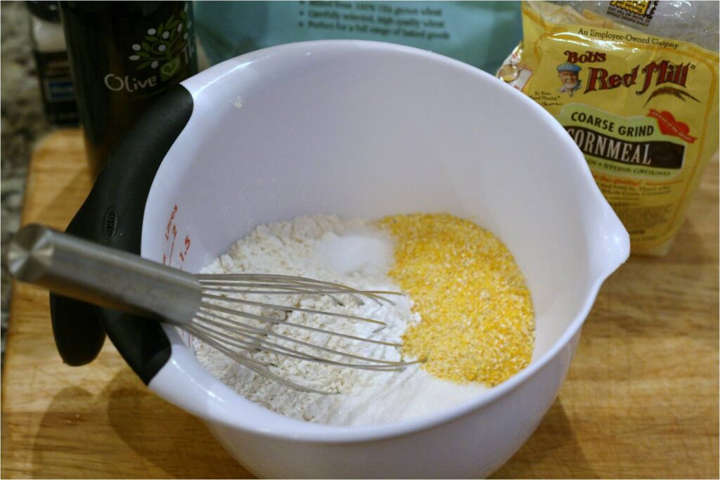 Mix dry ingreds for Lemon Honey Muffins