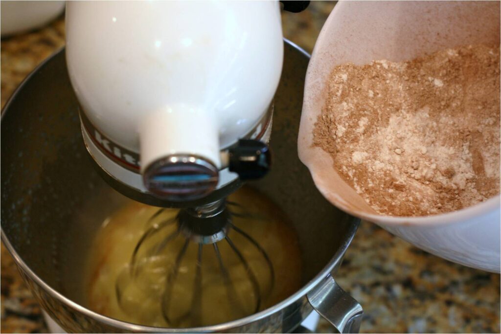 Mix in Dry Ingredients Cocoa Flour