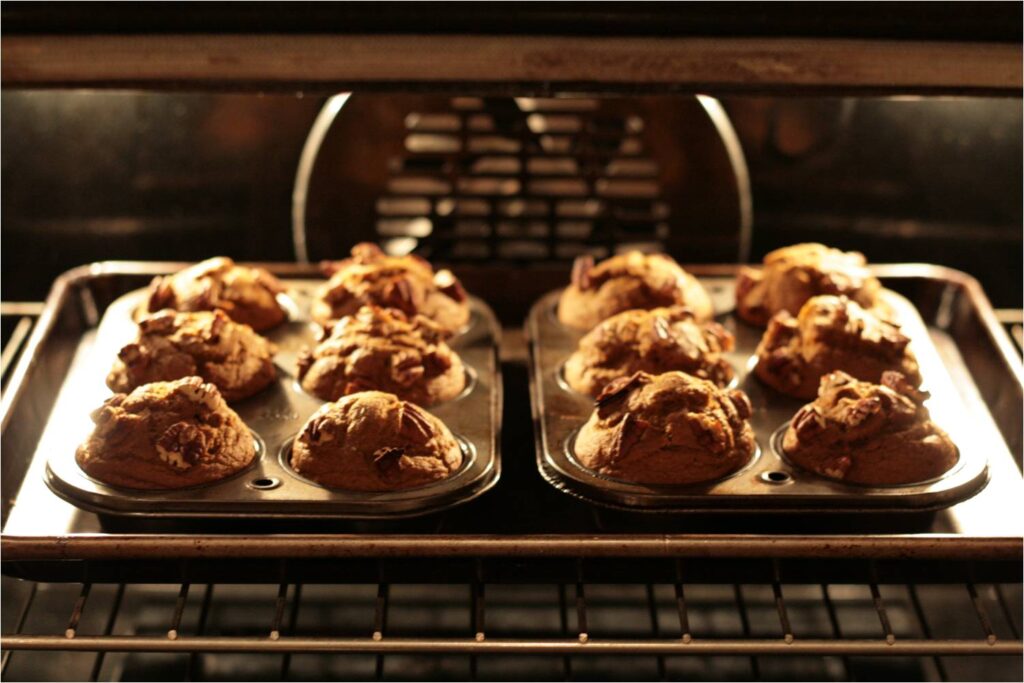 Muffins Baked in Oven