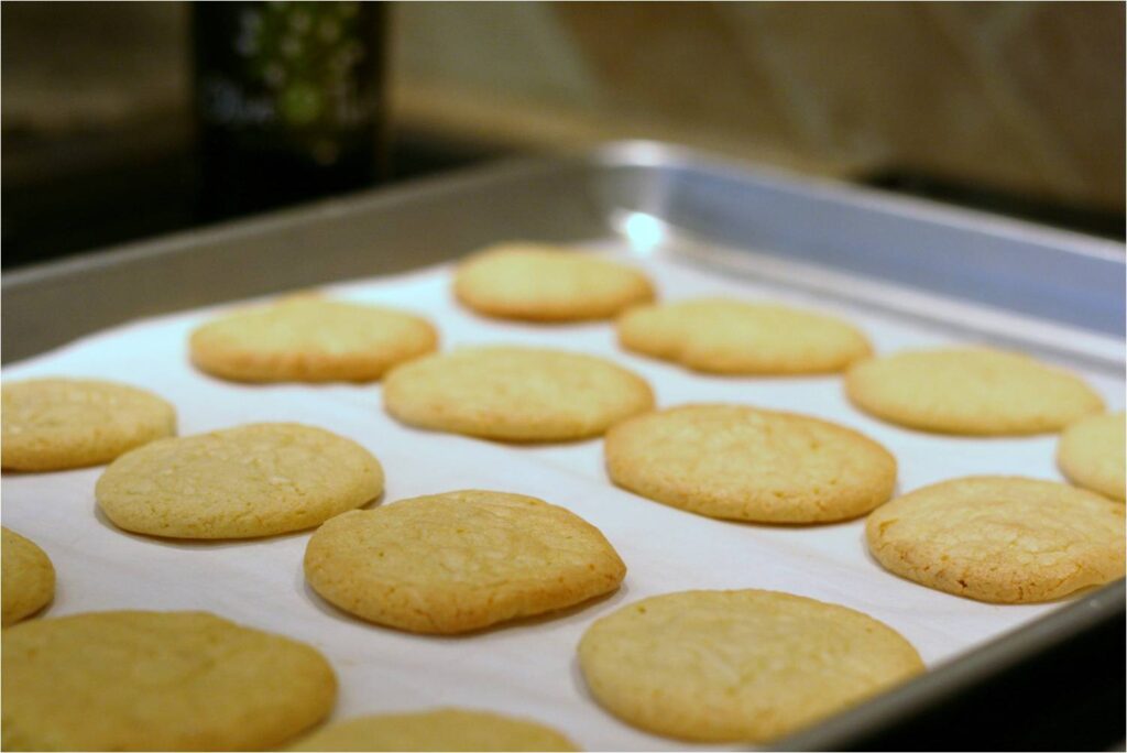 Orange EVOO Cookies from the Oven