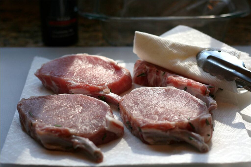 Pat Pork Chops Dry