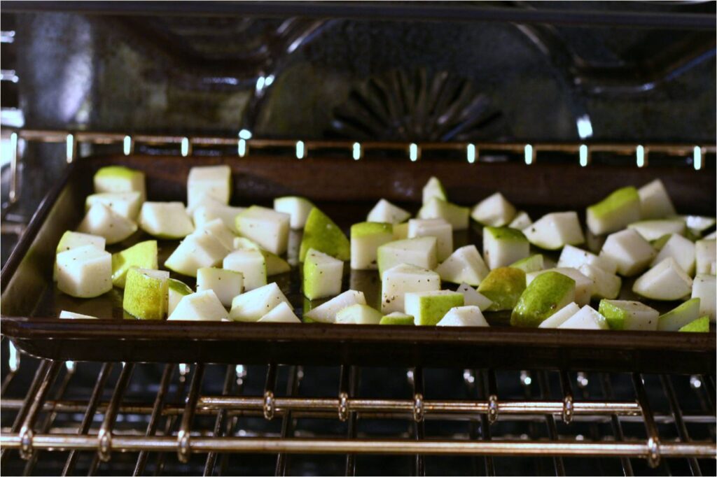 Pears in Oven for Pineapple Pear Gorganzola Salad